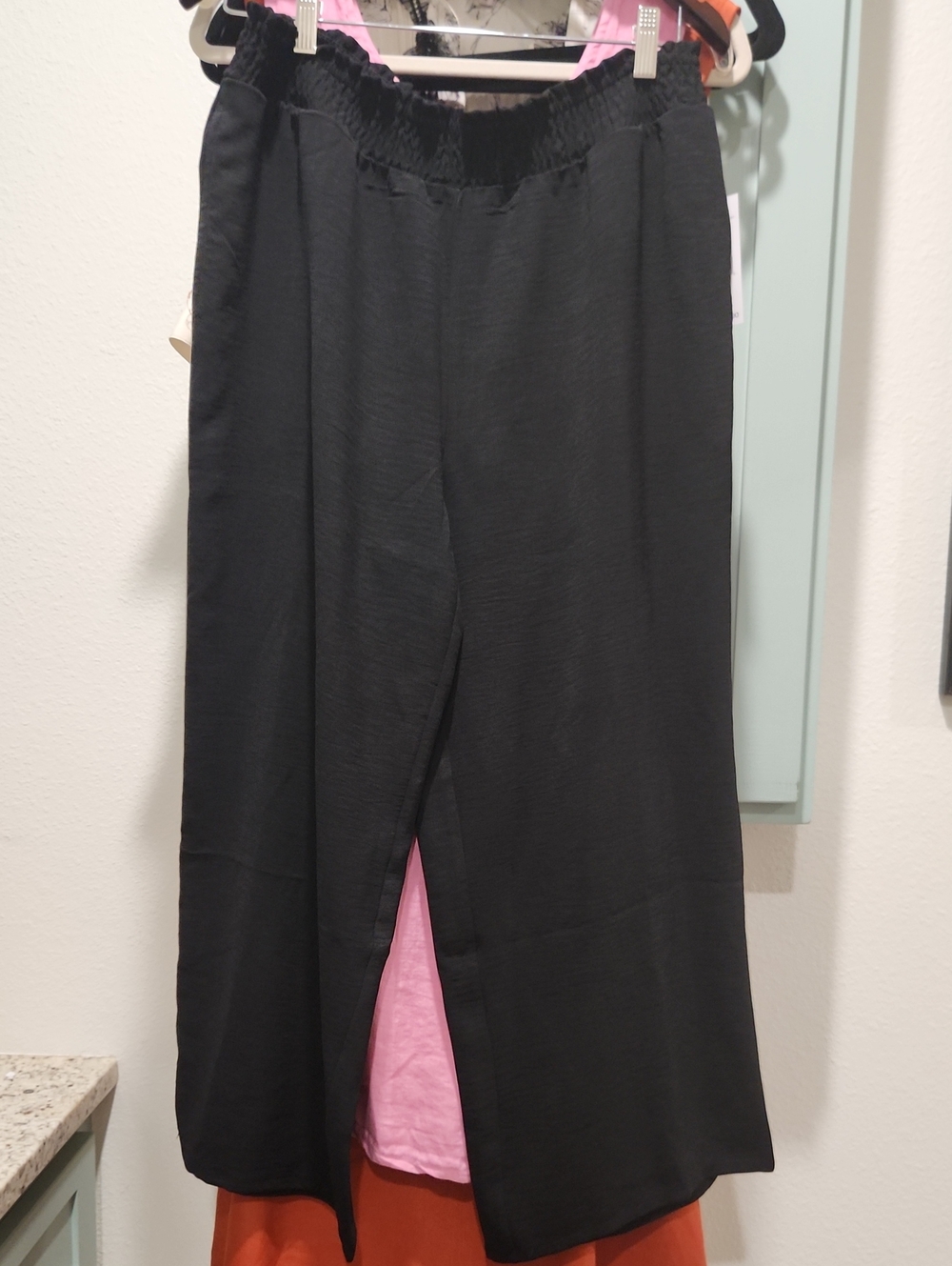 Rafaella Black Elastic Waist Pants With Pockets NWT